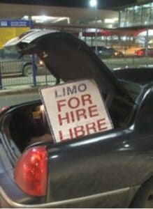 "Limo For Hire Libre" by PinkMoose is licensed under CC BY 2.0  