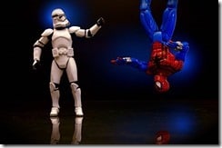 'Clone Trooper vs. Spider-Man Clone (93/365)' by JD Hancock is licensed under CC BY 2.0