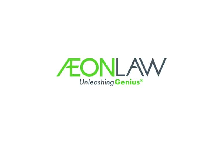 AEON law logo on white background