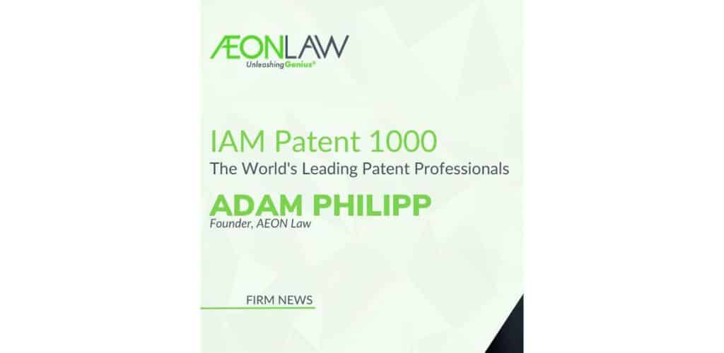 Adam Philipp as IAM Patent 1000