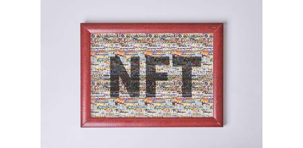 NFT in picture frame